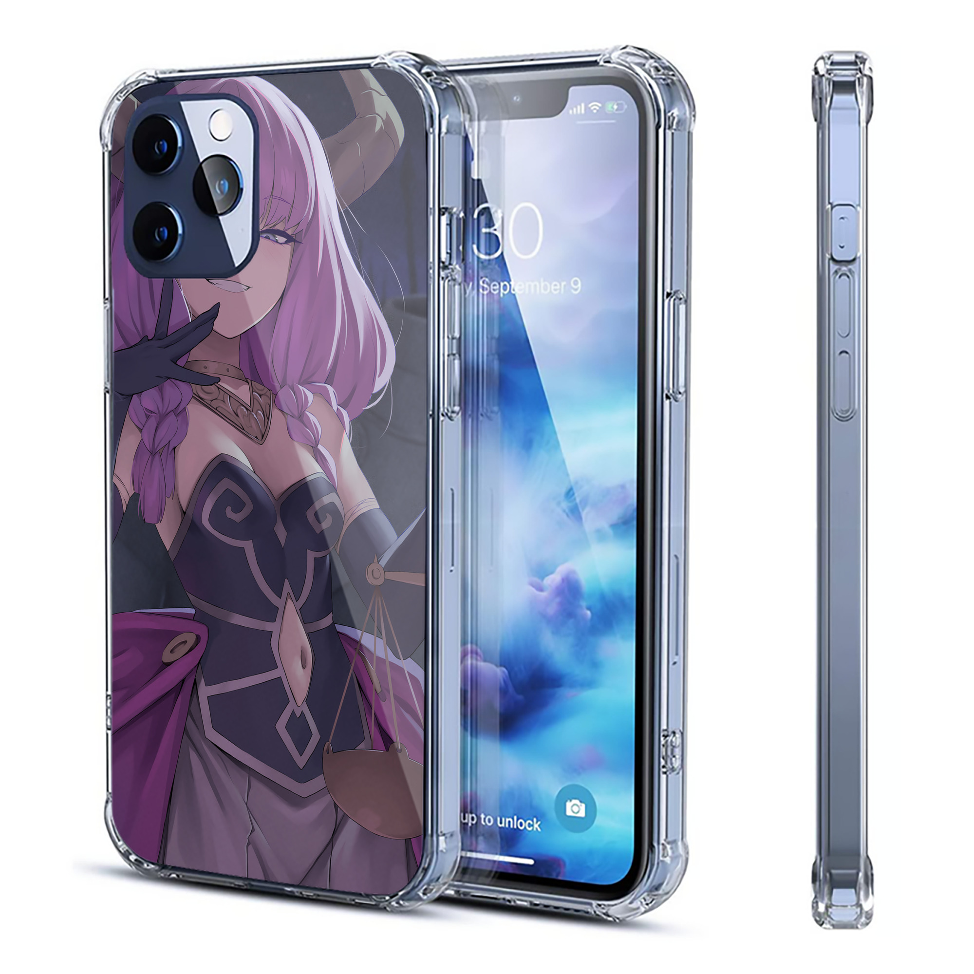 （画像用） 葬送のフリーレン Frieren 【iPhone 12シリーズ対応】透明スマホケース（クリアソフトケース）